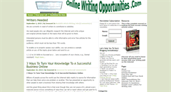 Desktop Screenshot of onlinewritingopportunities.com