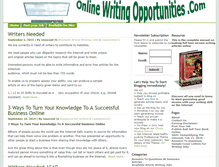 Tablet Screenshot of onlinewritingopportunities.com